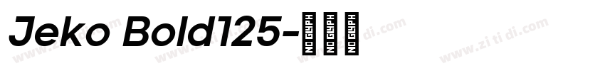 Jeko Bold125字体转换